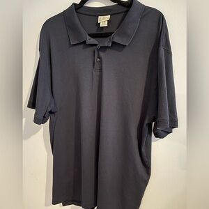LL Bean Polo Shirt Pima Cotton XXL Navy